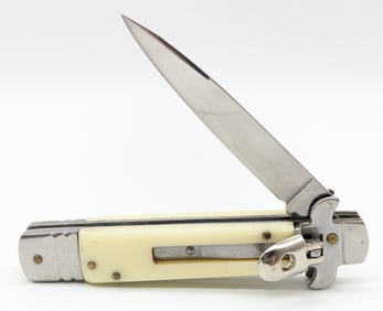 Unmarked Lever Lock Stiletto Switchblade Knife
