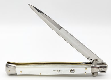 Large Maniago Italy Stiletto Switchblade Knife