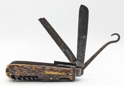 Antique WR Rodgers Stag Handle Multi Tool
