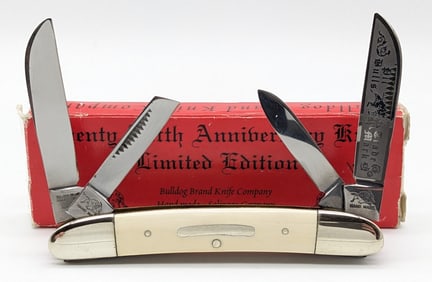 Bull Dog Brand Mastodon "Bone" Pit Bulls Congress Knife w/ Box