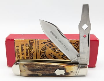 Ltd 2015 Queen City Stag Skate Key Jack Knife w/ Box