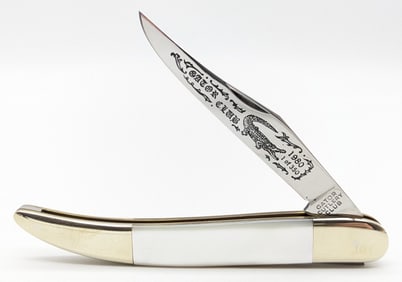 Ltd 1980 Parker Cutlery Gator Club Mother of Pearl Toothpick
