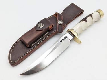 Randall Model 3 6in Finger Groove Stag Hunter w/ Sheath