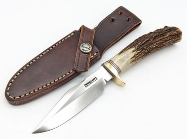 Randall Model 8 Stag Handle Trout & Bird Knife w/ Sheath