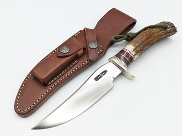 Randall Model 27 Stag Handle Trailblazer w/ Sheath