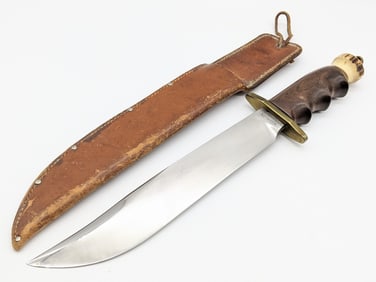 Marble's Third Model 10in Trailblazer Custom Bowie Knife w/ Sheath