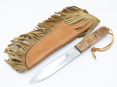 Custom Glenn Marshall Home Utility Knife w/ Sheath