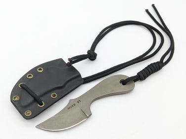 1995 Keith Murr Custom Single Piece Neck Knife w/ Sheath