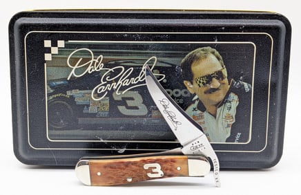 2003 Case XX Dale Earnhardt Amber Bone Russlock 61953L w/ Tin