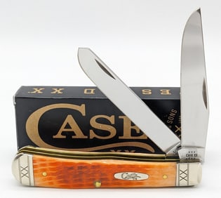 2023 Case XX Stamped Bolster Cayenne Bone Trapper 6254 w/ Box