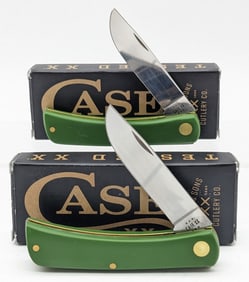 (2) 2024 Case XX Green Synthetic Sod Buster Jr's 4137 w/ Boxes