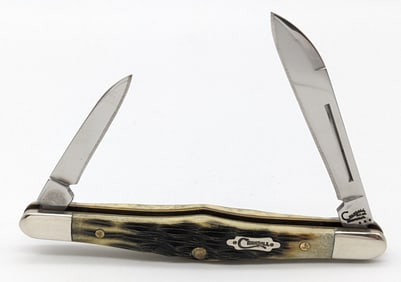 2007 Case XX Crandall Amber Bone Tuxedo Knife 62156