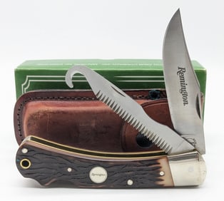 NIB Remington R-3 Delrin Big Game Knife w/ Sheath