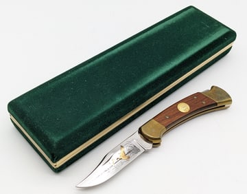 Buck 112 Ducks Unlimited 50th Anniversary Folding Knife w/ Case