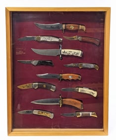 (12) Solingen Germany Fixed Blade & Folding Knife Display