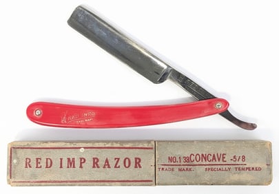 Case XX Red Imp No. 133 Straight Razor w/ Box