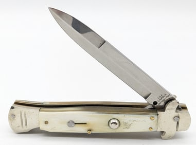 2011 AGA Campolin Italian Rams Horn Stiletto Switchblade Knife