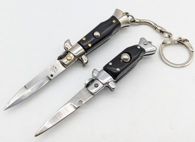 Inox Italy & Unmarked Mini Stiletto Switchblade Knives
