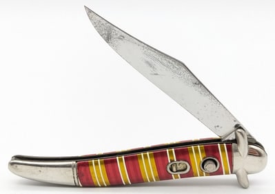 Imperial Candy Stripe Bowtie Switchblade Knife