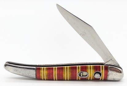 Imperial Metal Candy Stripe Toothpick Switchblade Knife