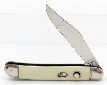 Hammer Brand Faux Pearl Switchblade Knife
