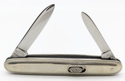 Flylock Metal Handle Double Switchblade Knife