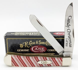 2022 Case XX Candy Stripe Christmas Corelon Trapper 9254 w/ Box