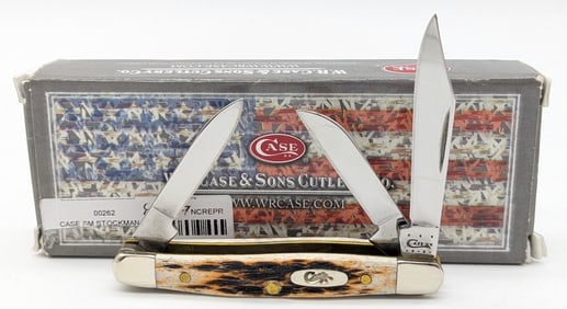 2012 Case XX Amber Bone Small Stockman 6327 w/ Box