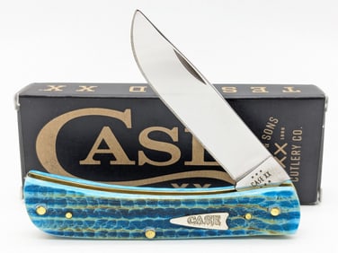 2024 Case XX Burnt Caribbean Blue Bone Sad Buster Jr. 6137 w/ Box
