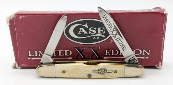 Ltd 2000 Case XX Burnt White Bone Eisenhower 06263 w/ Box