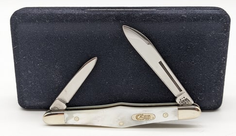 2002 Case XX Mother of Pearl Tuxedo Knife 82156 w/ Box