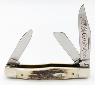 2006 Case XX Red Scroll Stag Stockman 53032