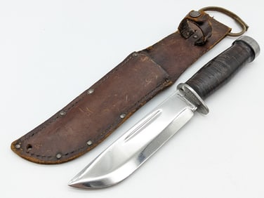 WWII Cattaraugus 225Q Fighting Knife w/ Sheath