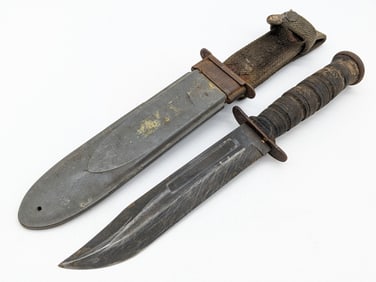 US Camillus Fighting Knife w/ Sheath