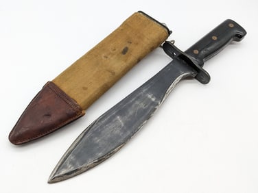 Vietnam Era Kiffe Japan Model 1917 Bolo Machete Fighting Knife w/ Sheath