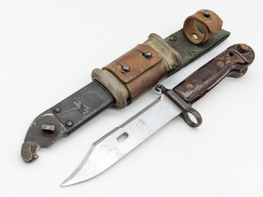 Romanian AKM Type 1 Bayonet w/ Scabbard