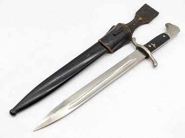 WWII German Fireman's Dress Dagger w/ Scabbard & Frog
