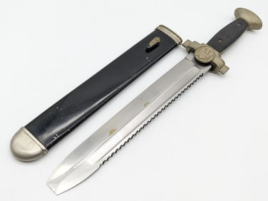WWII German Red Cross Hewer Dagger w/ Scabbard