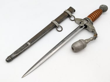 WWII German Luftwaffe 2nd Model Dagger w/ Scabbard & Knot