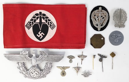 WWII German Medals, Pins, & Arm Bands