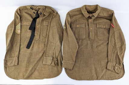 (2) WWI US Army Wool Field Shirts
