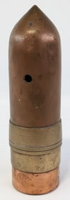 Unknown 75mm Brass Artillery Projectile