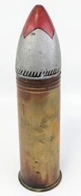 WWI 1917 German Patroenfabrik 75mm Trench Art Artillery Shell