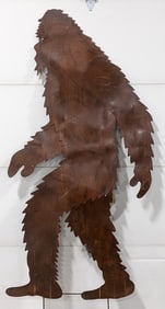 7ft Metal Sasquatch Big Foot Silhouette