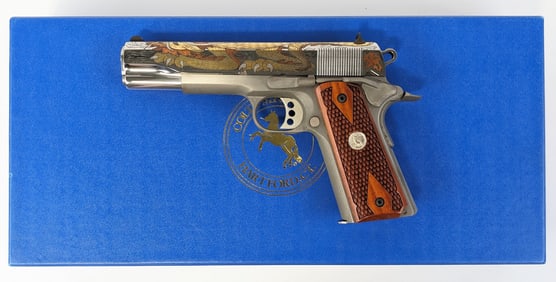 Ltd 2004 Colt Talo Silver Dragon Government 1911 .45 ACP Semi Auto Pistol w/ Box