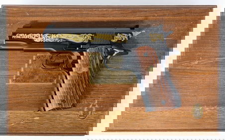 1980 Colt Custom Shop Ace Signature Series .22 LR Semi Auto Pistol w/ Case