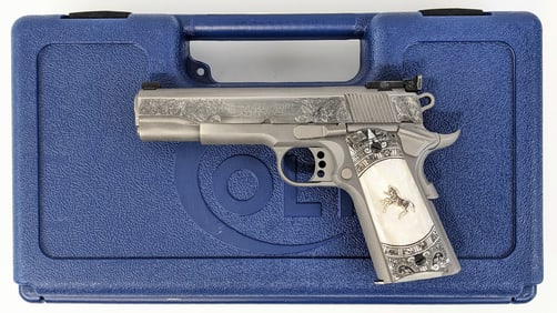 Custom Colt Gold Cup Trophy Model 1911 .45 ACP Semi Auto Pistol w/ Case