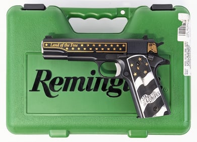 NIB Remington Stars & Stripes 1911 R1 .45 ACP Semi Auto Pistol w/ Case
