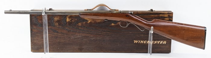 Winchester Model 1902 .22 Cal Single Shot Bolt Action Rifle w/ Display Case