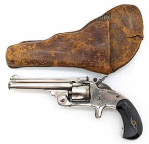 Smith & Wesson Model 1 1/2 Spur Trigger .32 CF Revolver w/ Holster